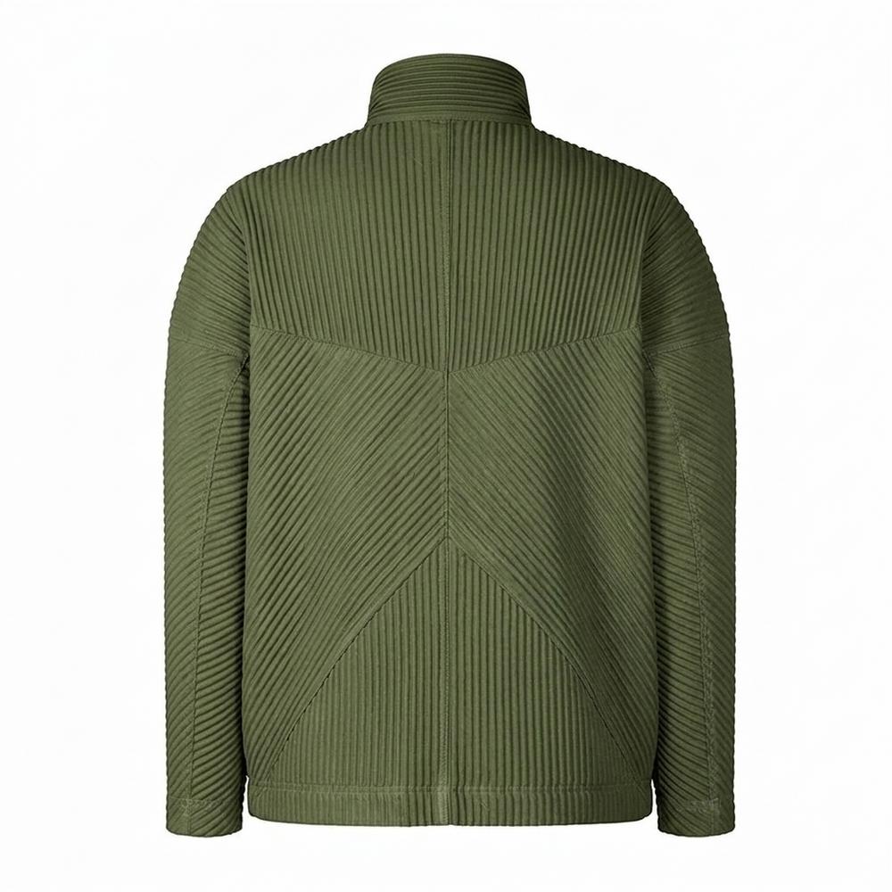 Mens Outlet House - Rinad | Pleated Stand-Collar Jacket Men