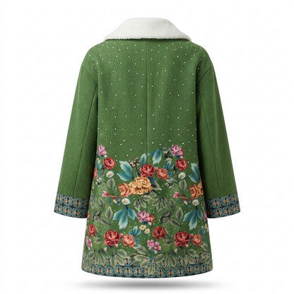 Mens Outlet House - Rolin | Floral Print Open-Front Coat Women