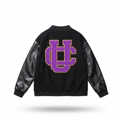 Mens Outlet House - Tasol | Embroidered Contrast-Sleeve Jacket Unisex