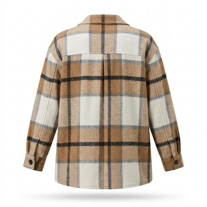 Mens Outlet House - Lanor | Plaid Button-Up Jacket Women