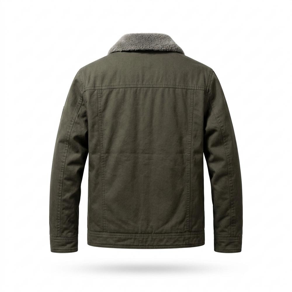 Mens Outlet House - Damir | Sherpa-Lined Button-Front Jacket Men
