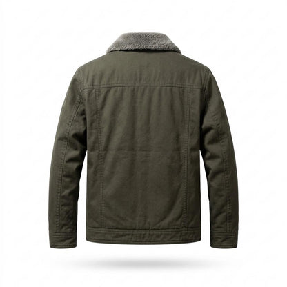 Mens Outlet House - Damir | Sherpa-Lined Button-Front Jacket Men