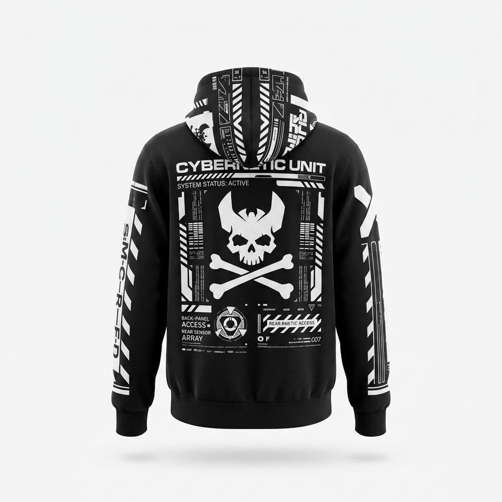 Mens Outlet House - Ledar | Zip-Up Graphic-Print Hoodie Unisex
