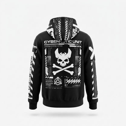 Mens Outlet House - Ledar | Zip-Up Graphic-Print Hoodie Unisex