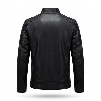 Mens Outlet House - Ronal | Quilted Slim-Fit Leather Jacket Men