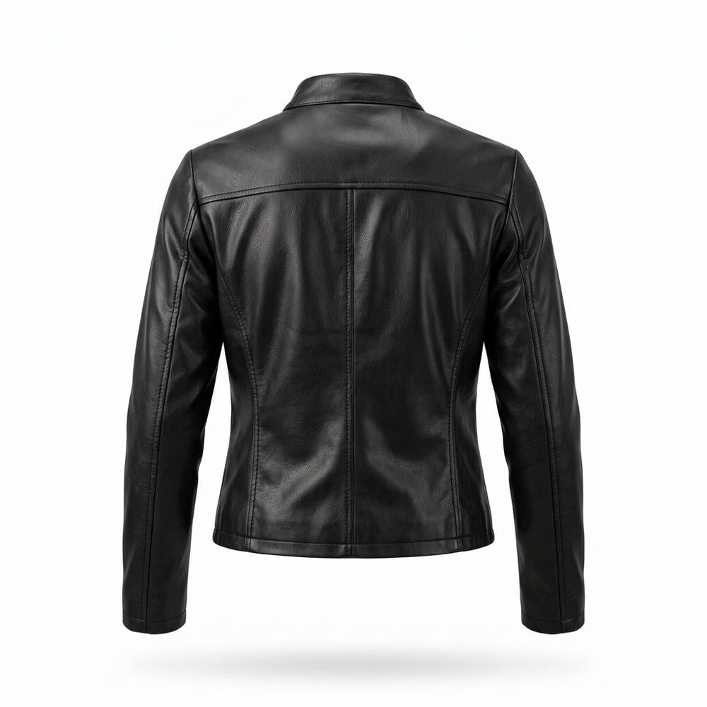 Mens Outlet House - Radus | Fitted Zippered Leather Jacket Women