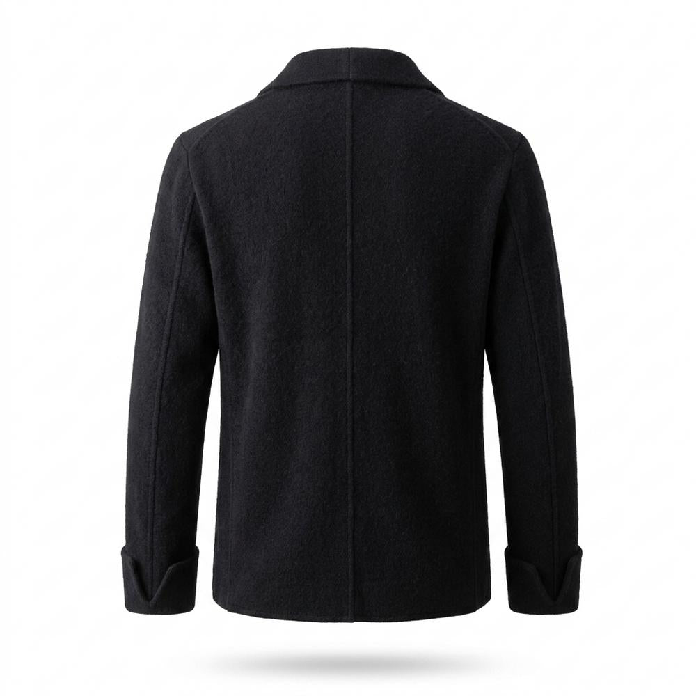 Mens Outlet House - Rivar | Lapel-Collar Single-Button Knit Cardigan Men