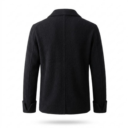 Mens Outlet House - Rivar | Lapel-Collar Single-Button Knit Cardigan Men