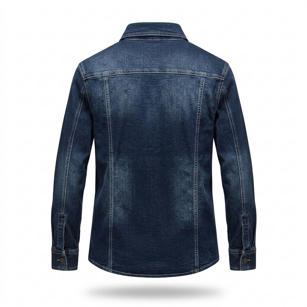 Mens Outlet House - Sesen | Denim Button-Down Shirt Men
