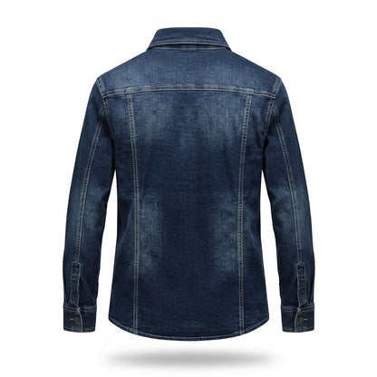Mens Outlet House - Sesen | Denim Button-Down Shirt Men
