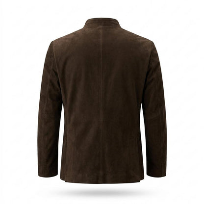 Mens Outlet House - Lyvin | Suede-Effect Stand-Collar Jacket Men