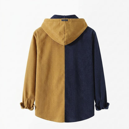Mens Outlet House - Elser | Color-Block Hooded Shirt Men