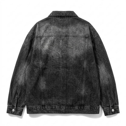Mens Outlet House - Kalin | Washed Oversized Denim Jacket Unisex