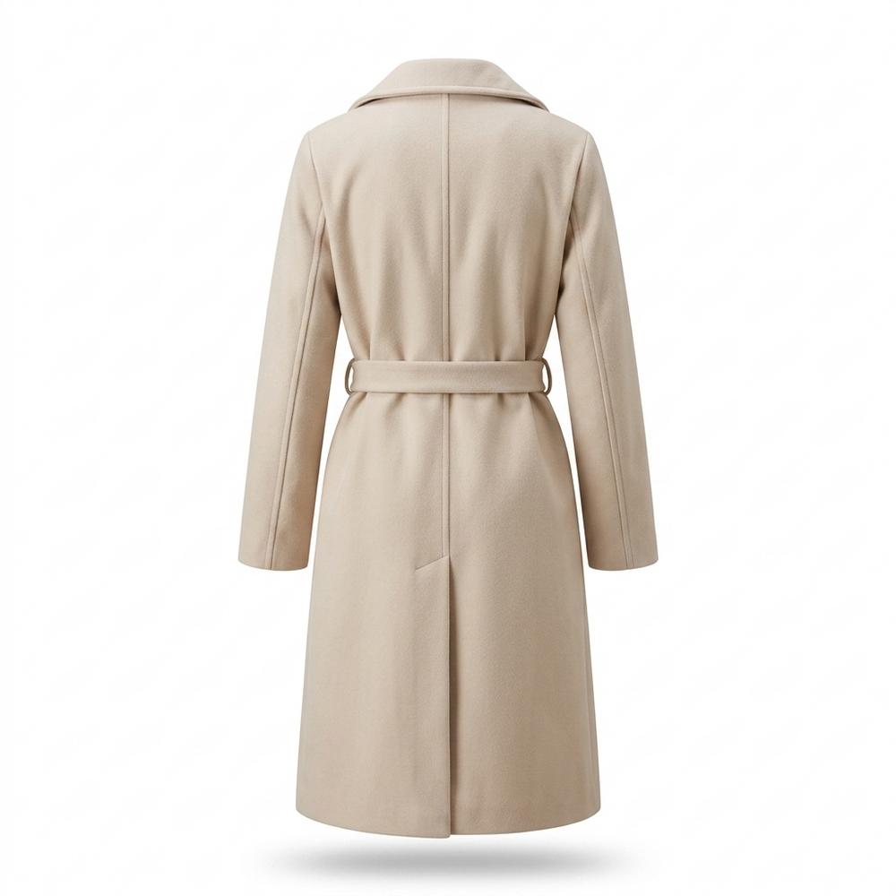 Mens Outlet House - Tiral | Double-Breasted Belted Coat Women