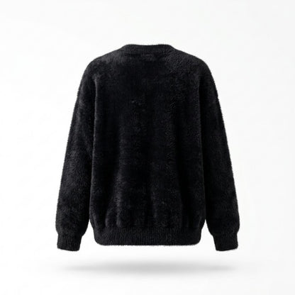 Mens Outlet House - Medur | Fluffy Button-Front Knit Cardigan Women