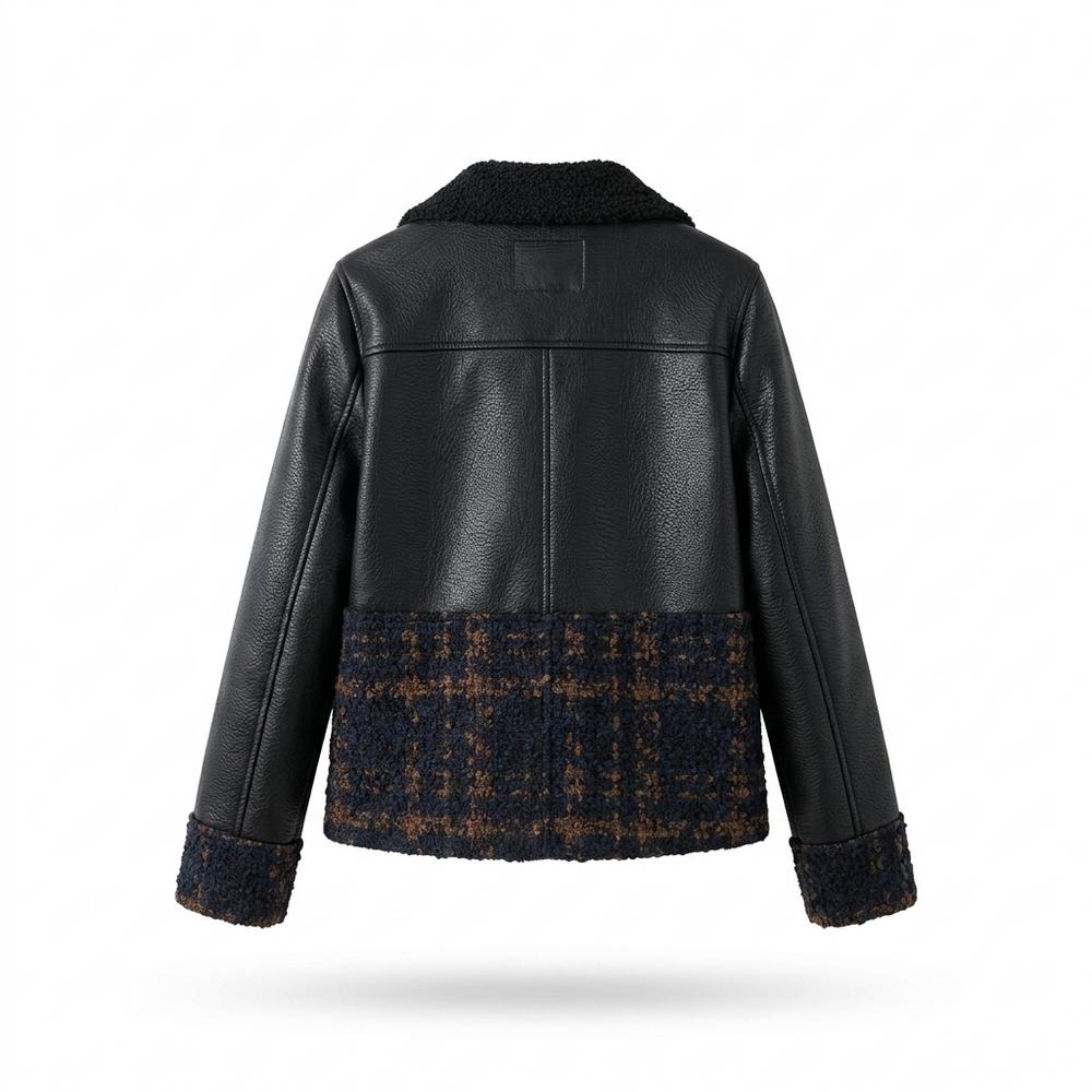 Mens Outlet House - Miral | Mixed-Material Double-Breasted Jacket Women