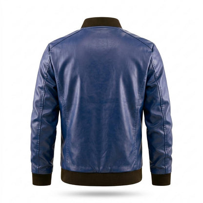 Mens Outlet House - Tivan | Lined Zip-Up Leather Jacket Men
