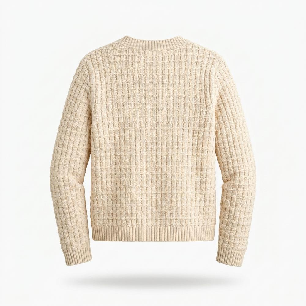 Mens Outlet House - Kadan | Waffle-Knit Button-Front Knit Cardigan Women