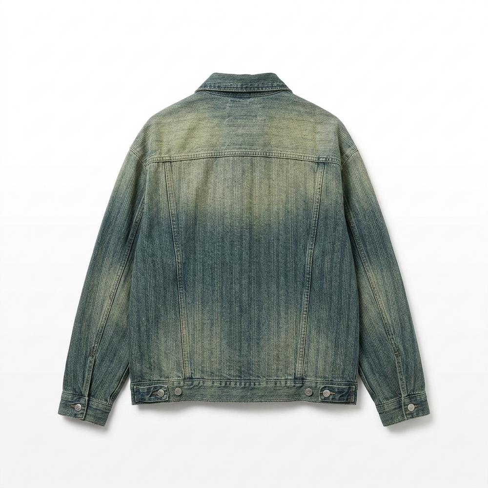 Mens Outlet House - Arnal | Washed Button-Up Denim Jacket Unisex