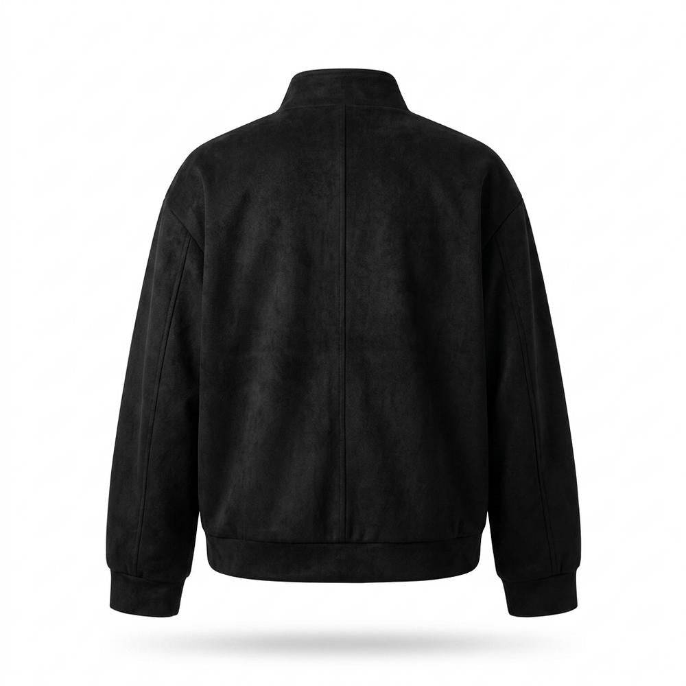 Mens Outlet House - Yovan | Zip-Up Suede-Effect Jacket Men