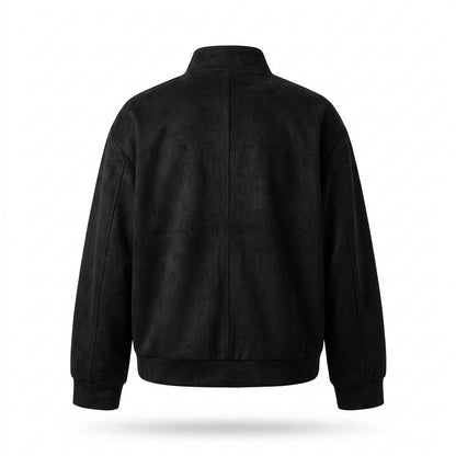 Mens Outlet House - Yovan | Zip-Up Suede-Effect Jacket Men