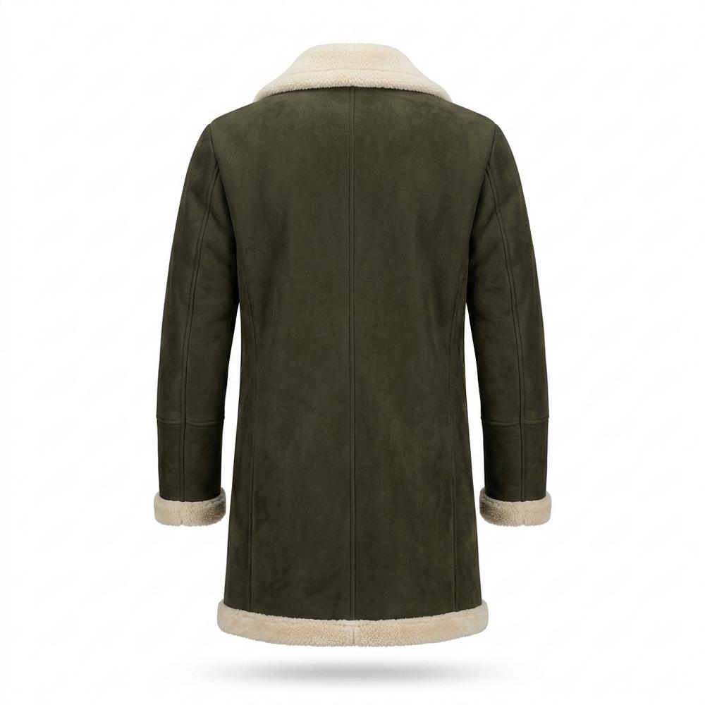 Mens Outlet House - Ronor | Shearling-Lined Double-Breasted Coat Men