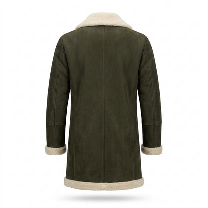 Mens Outlet House - Ronor | Shearling-Lined Double-Breasted Coat Men