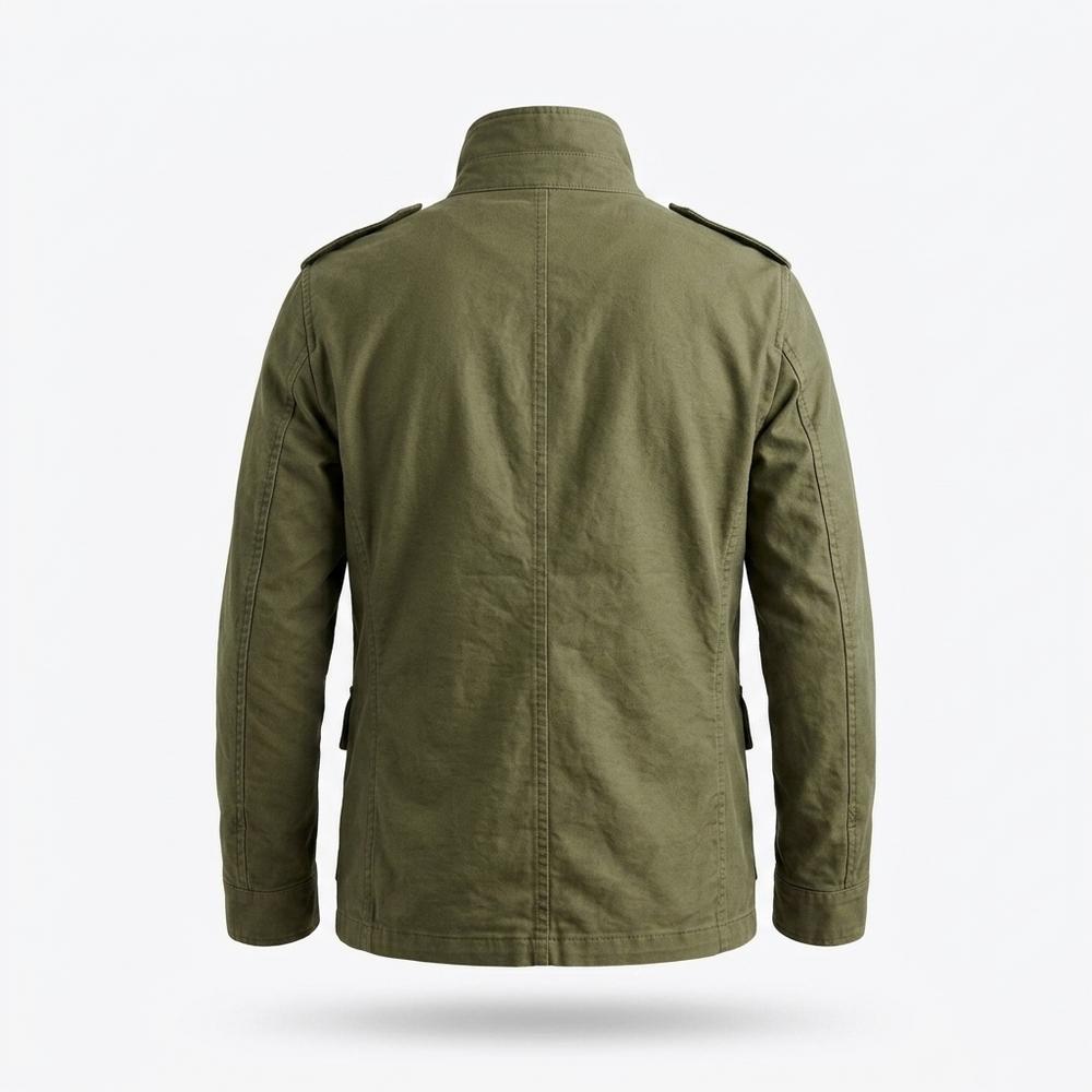 Mens Outlet House - Rokar | Double-Breasted Stand-Up Collar Jacket Men