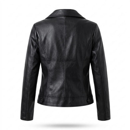 Mens Outlet House - Nidan | Asymmetrical Fitted Leather Jacket Women