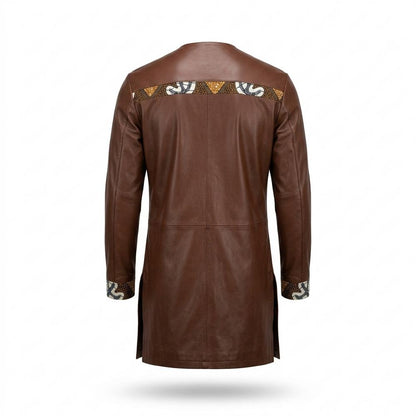 Mens Outlet House - Tilen | Long-Sleeved Pattern-Accented Tunic Men
