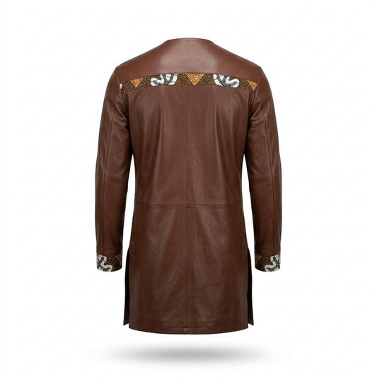 Mens Outlet House - Tilen | Long-Sleeved Pattern-Accented Tunic Men