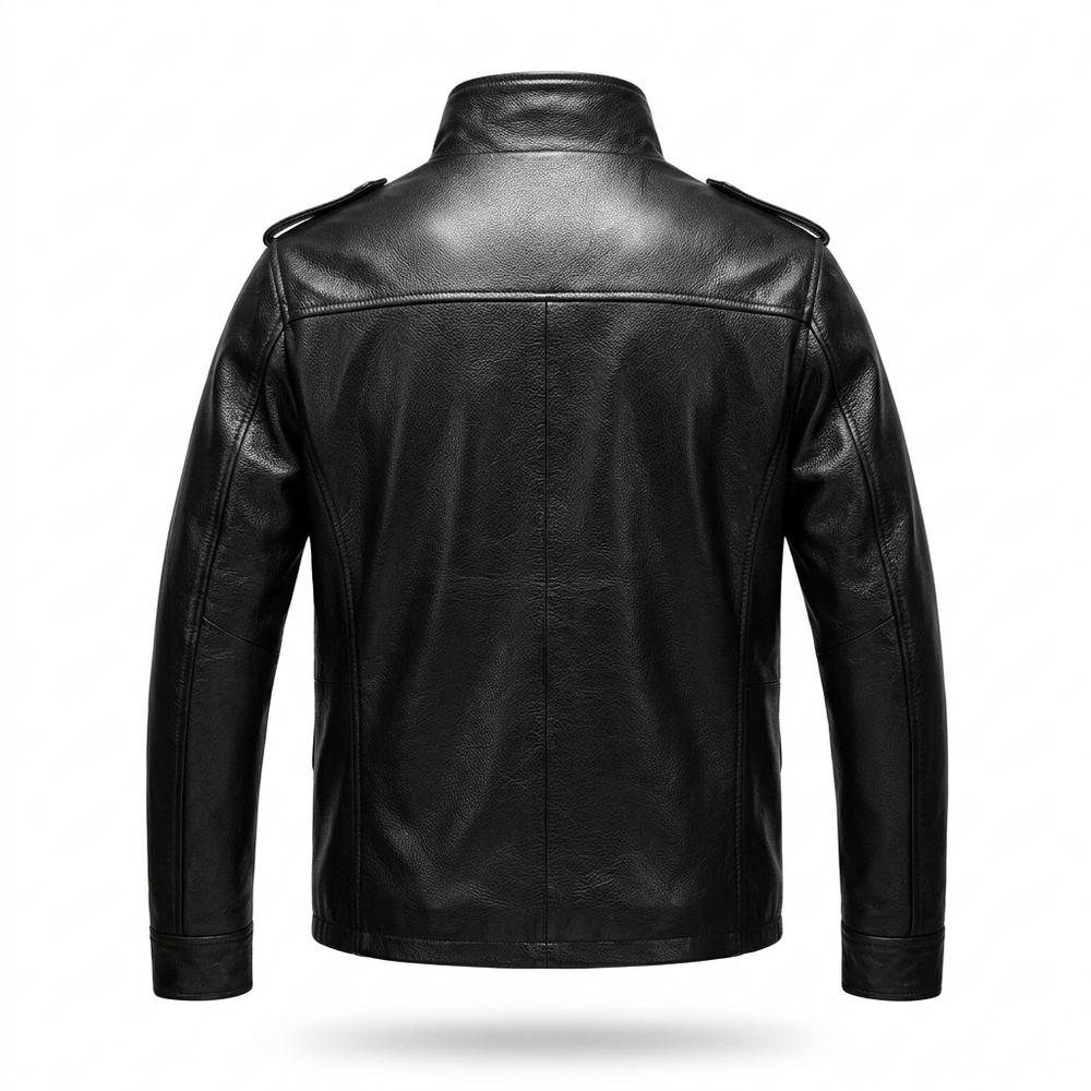 Mens Outlet House - Vivin | Cowhide Leather Multi-Pocket Leather Jacket Men