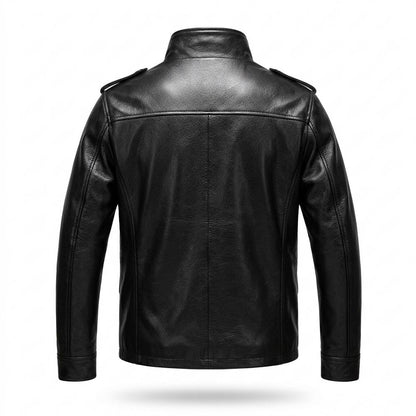 Mens Outlet House - Vivin | Cowhide Leather Multi-Pocket Leather Jacket Men
