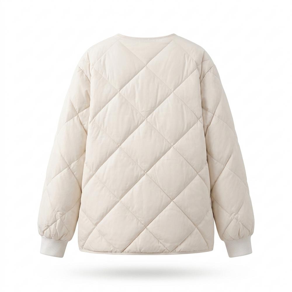 Mens Outlet House - Nisin | Quilted Collarless Jacket Women