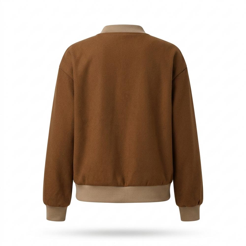 Mens Outlet House - Eodas | Snap-Button Contrast-Trim Jacket Women