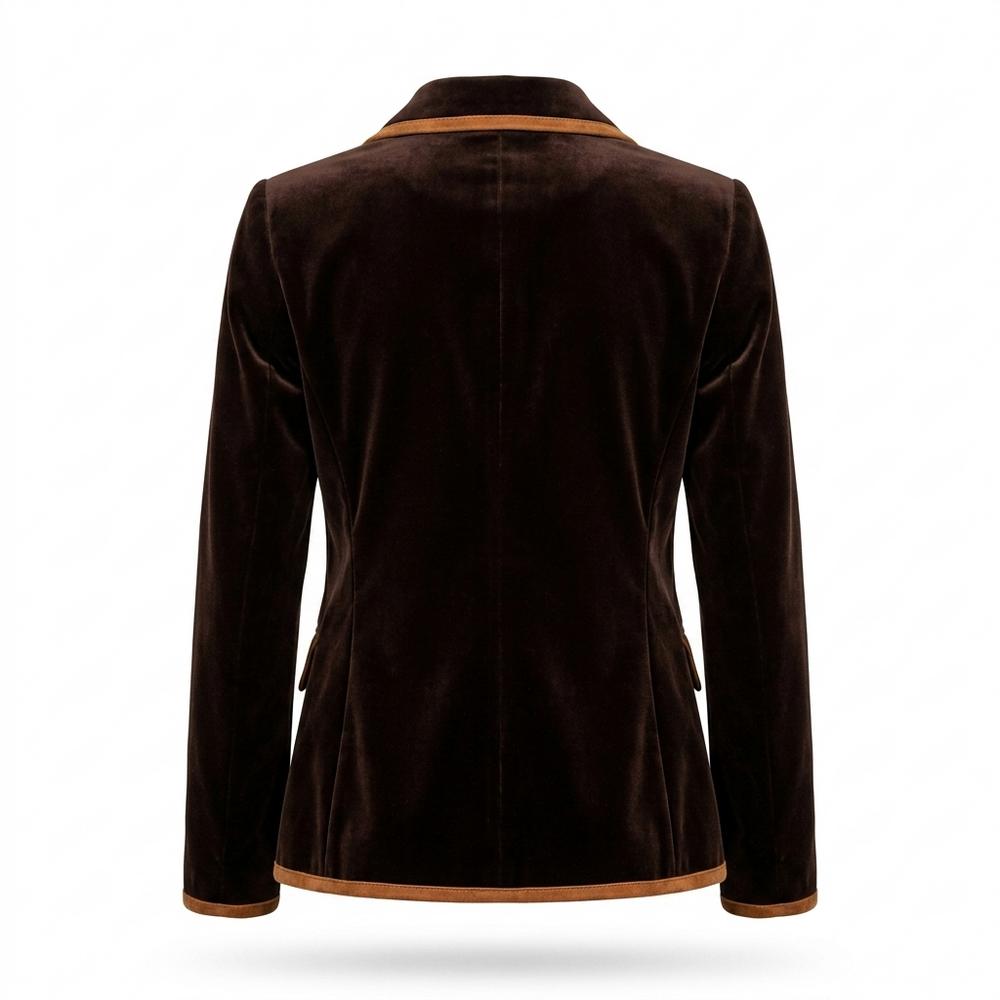 Mens Outlet House - Lynor | Velvet Piped Blazer Women