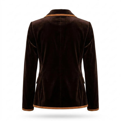 Mens Outlet House - Lynor | Velvet Piped Blazer Women