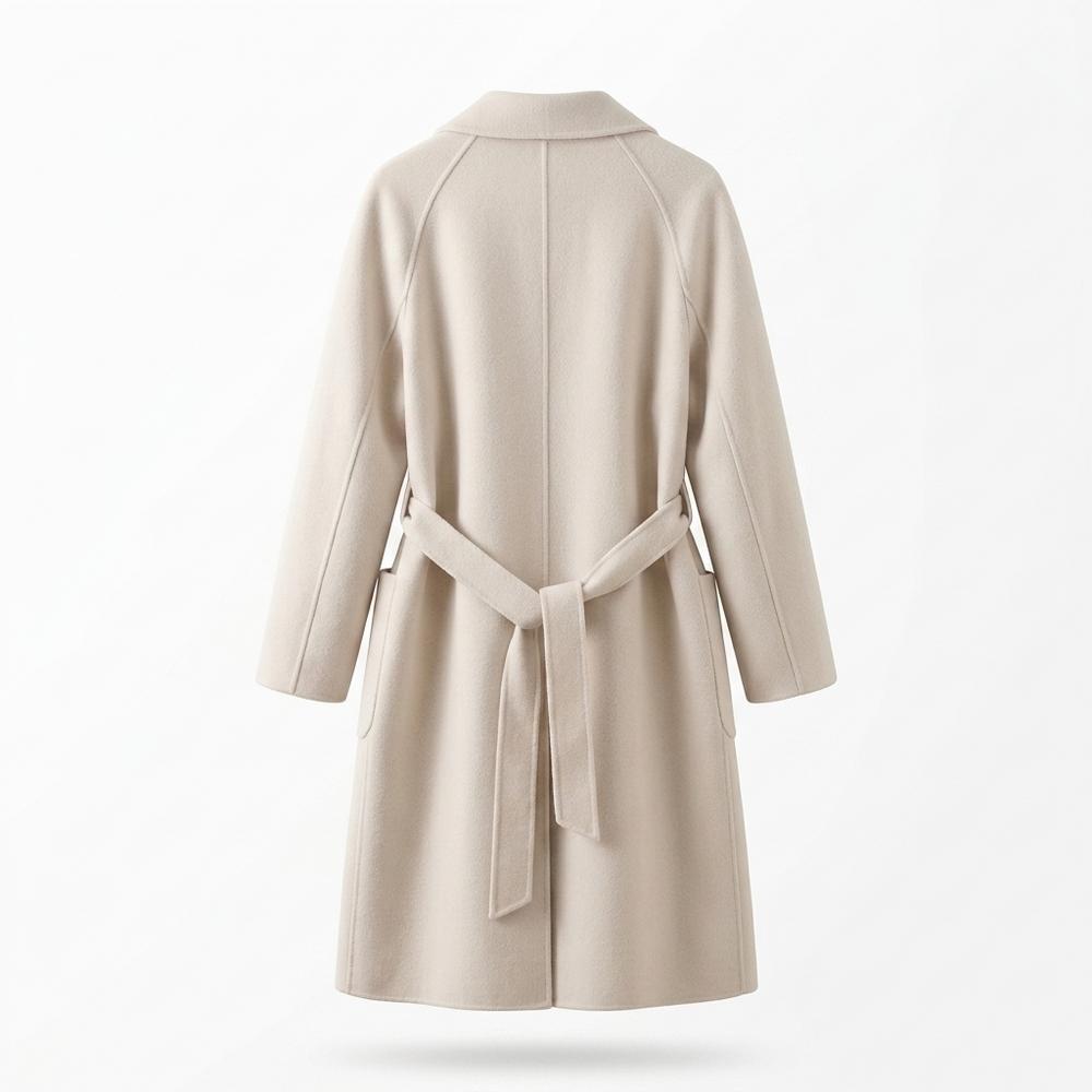 Mens Outlet House - Visik | Belted Woolen Coat Women