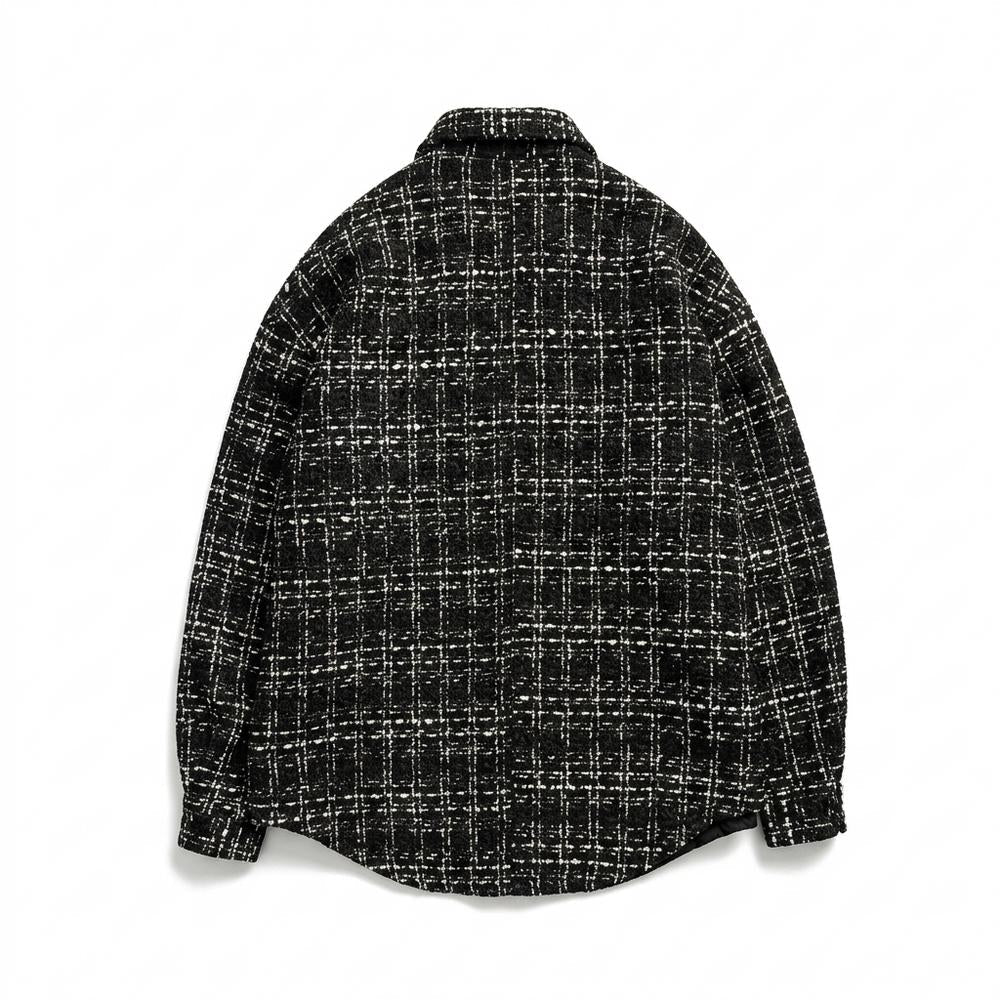 Mens Outlet House - Alrel | Textured Plaid Shirt Unisex