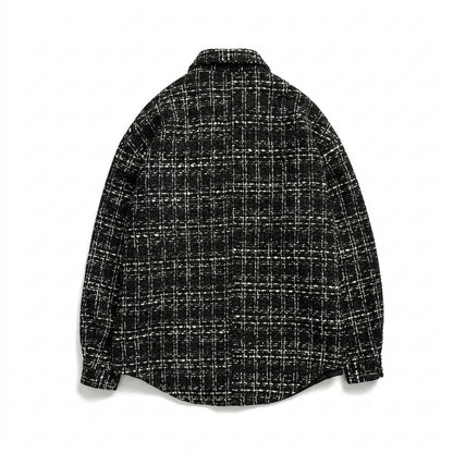 Mens Outlet House - Alrel | Textured Plaid Shirt Unisex