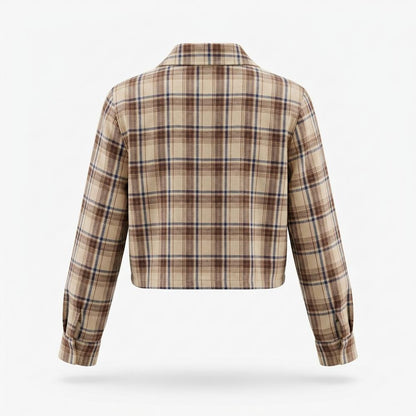Mens Outlet House - Komid | Plaid Cropped Jacket Women