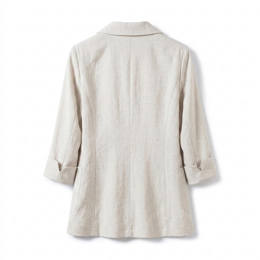 Mens Outlet House - Vemak | Linen-Blend Single-Breasted Blazer Women