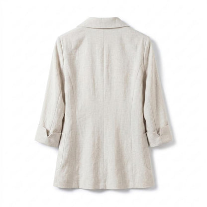 Mens Outlet House - Vemak | Linen-Blend Single-Breasted Blazer Women