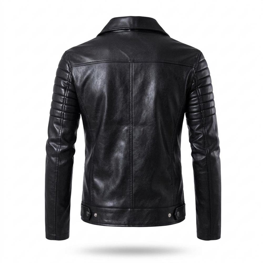 Mens Outlet House - Daran | Asymmetrical Quilted Leather Jacket Men