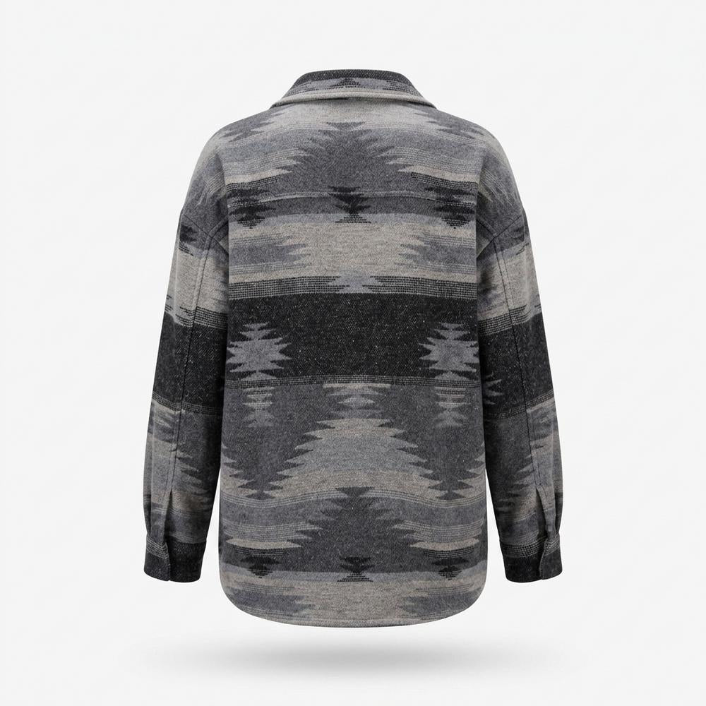 Mens Outlet House - Zamin | Patterned Button-Front Jacket Women