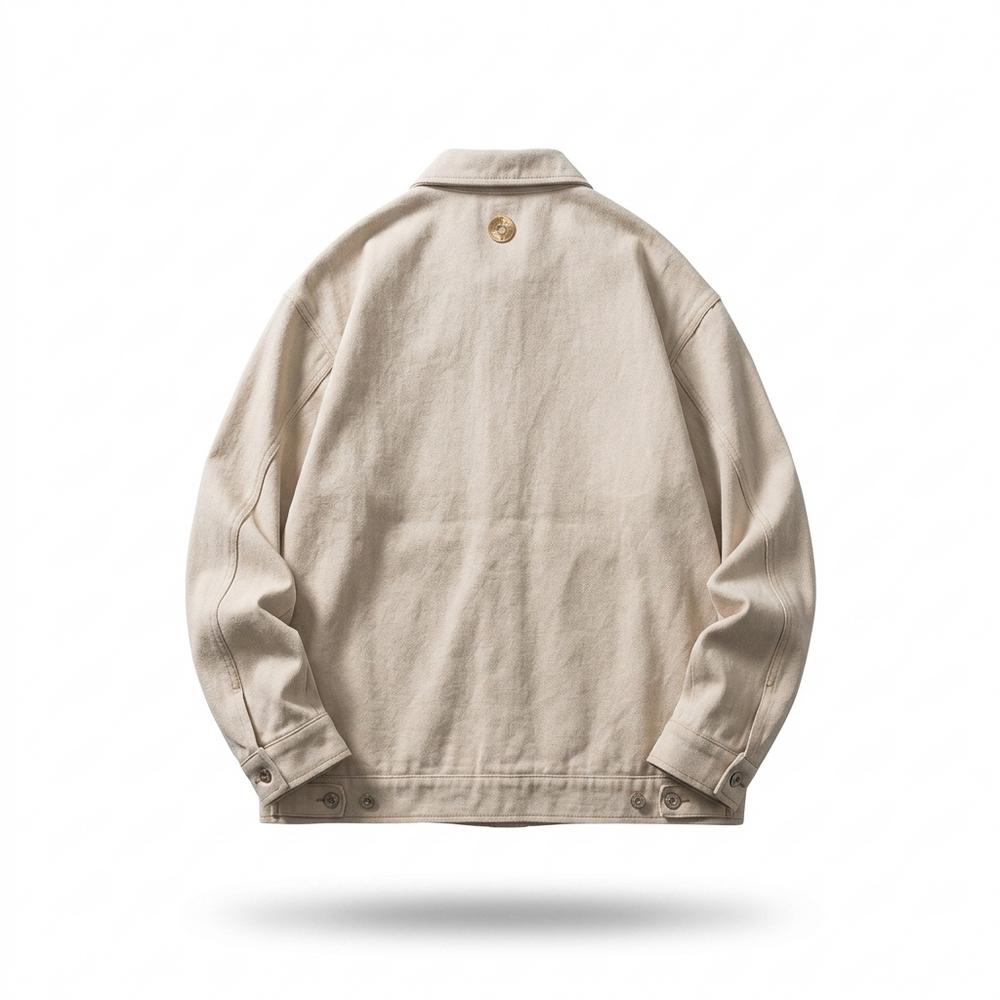 Mens Outlet House - Veren | Embroidered Button-Up Jacket Unisex