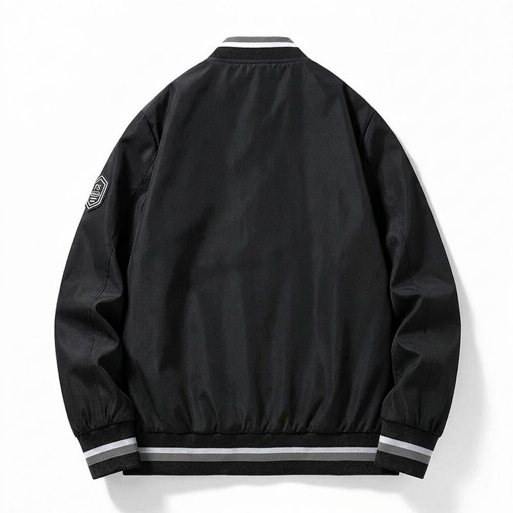 Mens Outlet House - Rolar | Zip-Up Striped-Trim Jacket Men