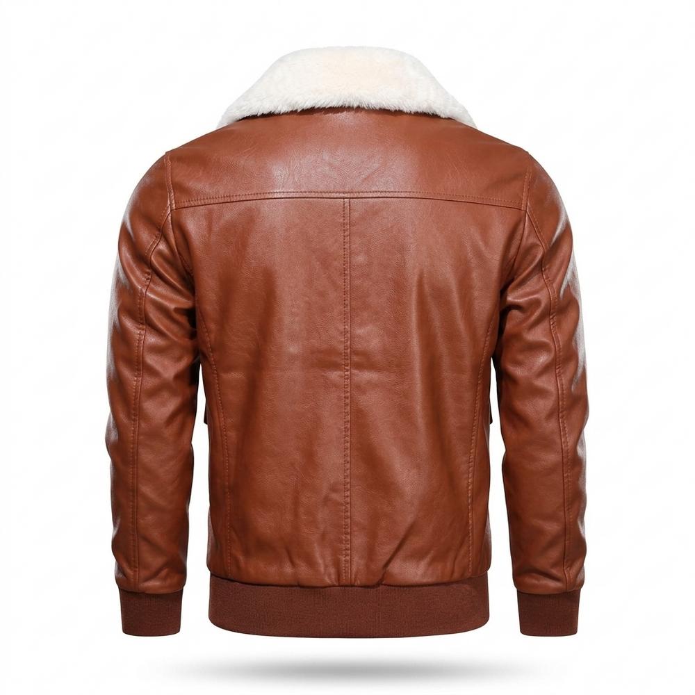 Mens Outlet House - Yolin | Faux-Leather Shearling-Collar Jacket Men