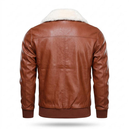 Mens Outlet House - Yolin | Faux-Leather Shearling-Collar Jacket Men