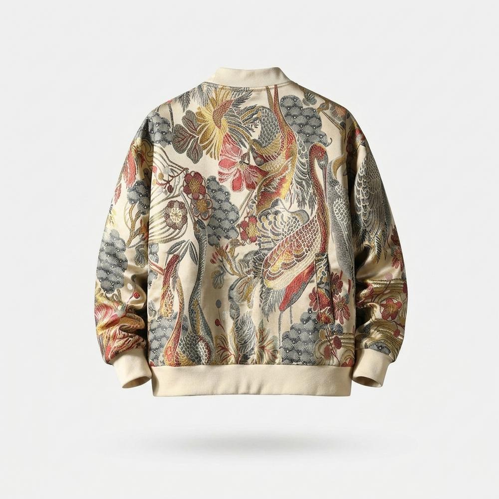 Mens Outlet House - Zamar | Embroidered Zip-Up Jacket Unisex